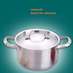 Soup pots casserole high quality SS#304 stainless steel soup pot thickening big cookware general no coating