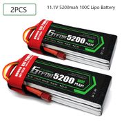 GTFDR 3S 11.1V 5200mah 100C-200C Lipo Battery 3S  XT60 T Deans XT90 EC5 For FPV Drone Airplane Car Racing Truck Boat RC Parts