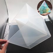 Super Large Pyramid Silicone Mold Resin Craft Jewelry Crystal Mould With Plastic Flexible Triangular Frame Jewelry Makings Tool