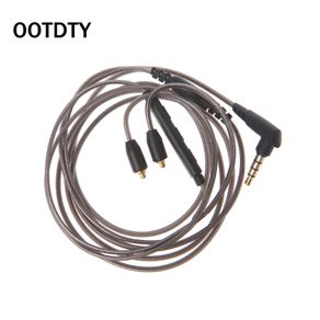 3.5mm Earphone Cable Detachable MMCX Cord With MIC For Shure SE215 SE425 UE900
