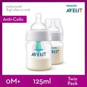 Philips Avent Anti Colic PP Bottle With Airfree Vent 125ml / 260ml - Singe / Twin Pack