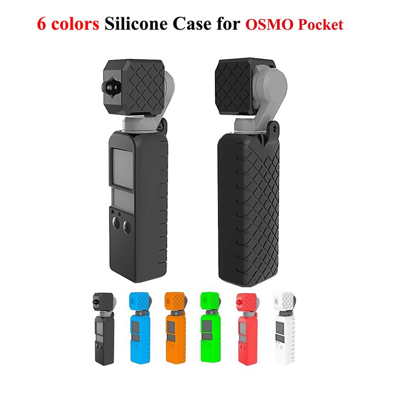 For DJI OSMO POCKET 1/2 Accessories Camera Case Protective Silicone Cover  Skin +Lens Cap