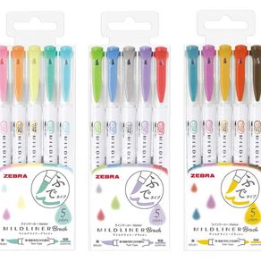 Zebra Pen Mildliner, Double Ended Highlighter, Broad and Fine Tips, Assorted Colors, 15 Pack