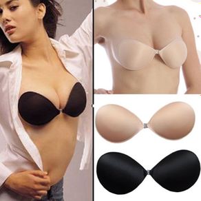 Push Up Thick Self Adhesive Bra Backless Strapless Front Closure Stick On  Silicone Gel Cleavage Enhancer Invisible Bra - Bras - AliExpress
