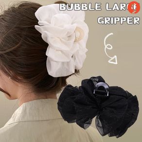 1/5Pcs Korean INS Style Solid Color Hair Claw/ Fashion Double-Sided Large Bowknot Shark Hair Clip/ Retro Hair Accessories