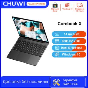 CHUWI CoreBook X 14inch Laptop 2160*1440 Resolution Intel Core i3-10110U 4 Cores 8GB RAM 512GB SSD Windows 10 Backlit keyboard