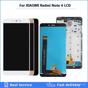 for xiaomi redmi note 4 LCD display digitizer assembly with Frame touch screen 5.5'' lcd replacement for redmi mi note4 