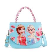  new Disney children's bag cartoon cute shoulder Messenger bag fashion girls small bag frozen princess handbags