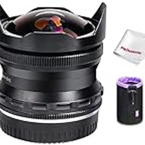 PERGEAR 7.5mm F2.8 Fish Eye Manual Focus Fixed Lens Compatible with Nikon Z Mount APS-C mirrorless Camera Z50