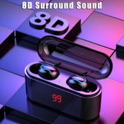 True Bluetooth 5.0 Earphone HBQ TWS Wireless Headphons Sport Handsfree Earbuds 8D Stereo Gaming Headset With Mic Charging Box