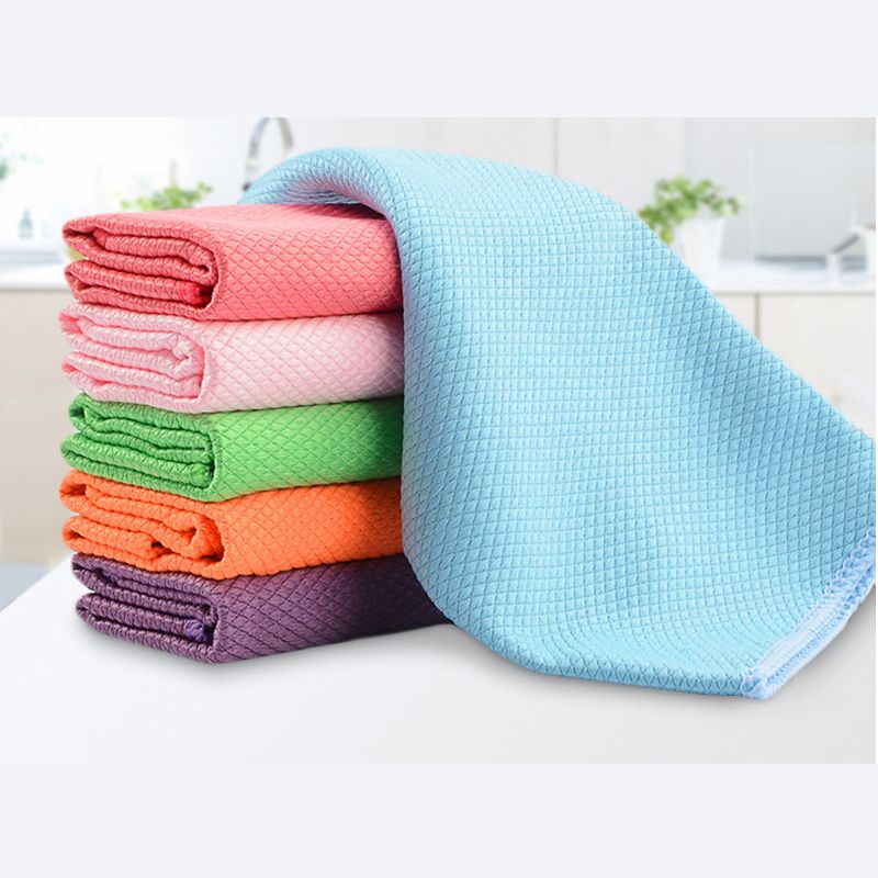 Kitchen Dish Cloths Coral Fleece Microfiber Dish Towels Soft Absorbent Towels  Reusable Machine Washable For Kitchen Car Window - AliExpress