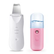 Professional Ultrasonic Facial Skin Scrubber Ion Deep Face Cleaning Peeling Tool Rechargeable Skin Care Device Beauty Instrument