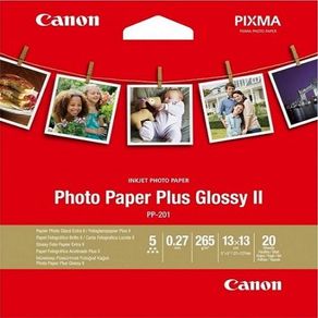 Canon PP-201 5" X 5" Photo Paper Plus Glossy (20 Sheets) 4 SET=80SHEETS