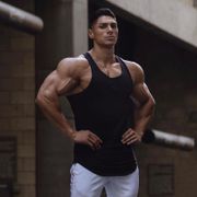 New Plain Cotton Bodybuilding Sleeveless Shirts Gym Tank Top Men Fitness Tops Mens Singlets Street Workout Vest Fitness Clothes