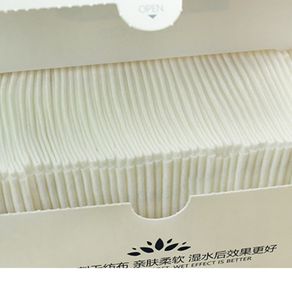 60pcs Outdoor Travel Disposable Facial Towel Organic Cotton Pads Soft Beauty Skin Cleaning Wipes Dry Wet Dual-use Face Washcloth