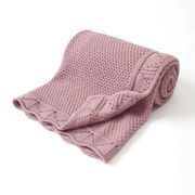 Baby Blankets Knitted Newborn Swaddle Wrap Crib Quilt Super Soft Toddler Infantil Stroller Sofa Bedding Sleeping Covers 100*80cm