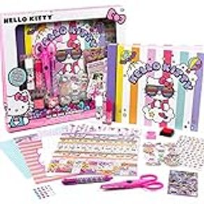Hello Kitty All-in-One DIY Scrapbook, Design Your Own Scrapbook with Over 250 Scrapbooking Essentials, Great Hello Kitty Toys for Weekend Activity, Photo & Keepsake Album for Kids Ages 5, 6, 7, 8, 9