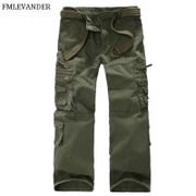 Men Combat SWAT Army Military Pants Cotton Many Pockets Stretch Flexible Man Cargo Pants