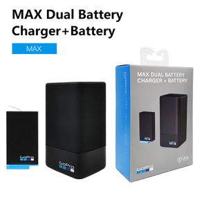 【Fast Deilvery】GoPro MAX Dual Battery Charger + Battery Offcial Original  Go Pro Accessories Fit for MAX camera Batteries Charger