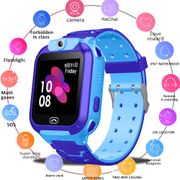 Kids Waterproof Smartwatch Phone Children's Smart Watch Sos Alarm Remote Positioning Take Picture Call Kids Smart Watch