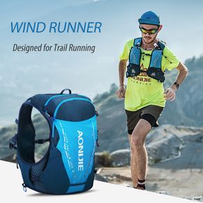 AONIJIE q'q'q'C9103 SM Ultra Vest 10L Hydration Backpack Pack Bag With 2pcs 420ml Soft Water Flask Hiking Trail Running Marathon