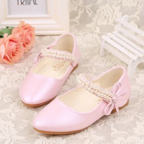 Girls pink hot sale dress shoes