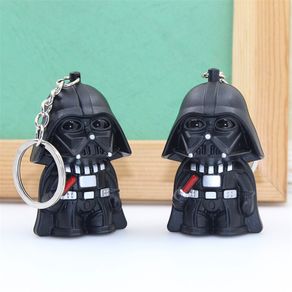 < Available >1PCS 2 Star Wars Darth Vader Keychain LED Light Sound Starwars Doll Action Figure Key Ring Birthday