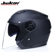 JIEKAI Motorcycle Helmets Electric Bicycle Helmet Open Face Dual Lens Visors Men Women Summer Scooter Motorbike Moto Bike Helmet