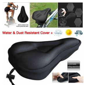 MTB Bike Seat Cushion Soft Silicone Bike Seat Cover Breathable Bicycle Saddle Thickened Cycling Saddle Cover Bicycle Accessories
