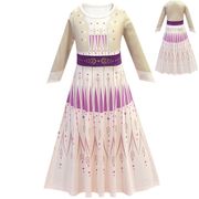 Frozen 2 Elsa Dress 2 Kids Girl Snow Queen Princess Dress Cosplay Costume Party Birthday Dresses