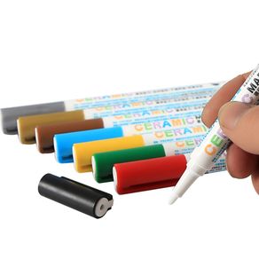 8 colors ceramic painting paint pen waterproof hand painted glass mug  drawing marker pens diy tool Prices and Specs in Singapore, 12/2023