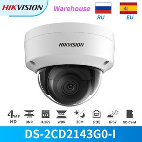 Hik DS-2CD2143G0-I Dome Security camera Video Surveillance 4MP POE Night Version H.265