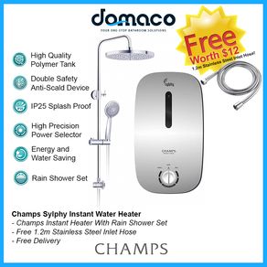 Champs Sylphy Instant Water Heater With Rain Shower