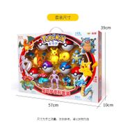 Genuine Pokemon Figure Elf Ball Model Pikachu Lunala Charizard Action Figure Model Pokemon Elf-ball Toy Set Kids Halloween Gift