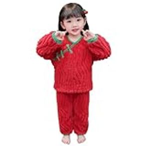 Strawberry Print 7pcs Pajamas Sets Women Sleepwear Silk Satin