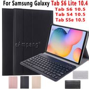 For Samsung Galaxy Tab S7 11 S6 Lite 10.4 S6 S4 S5E 10.5 SM P610 P615 T860 T865 T830 T870 T875 T720 T725 Case with Keyboard Magnetic Detachable Wireless Bluetooth Pu Leather Flip Cover Tablet Shell