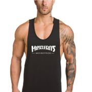 Workout New Fashion Brand Gym Clothing Bodybuilding Mens Tank Top Vest Mesh Musculation Fitness Singlets Sleeveless Sport Shirt