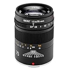 HandeVision IBERIT 75mm f/2.4 Fixed Focus Lens, Black (Fujifilm X Mount)