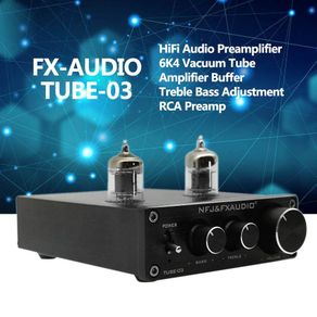 ✦FX-AUDIO TUBE-03 Mini HiFi Audio Preamplifier 6K4 Vacuum Tube Amplifier Buffer