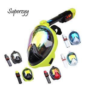 Diving Mask Underwater Anti Fog Snorkeling Diving Mask For Swimming Spearfishing Dive Full Face Snorkeling Mask
