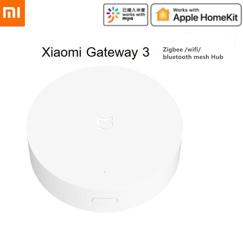 For XiaoMi Intelligent Multimode Gateway 3 Zigbee Bluetooth Hub Smart Home  Work with Mijia Apple Homekit In Stock