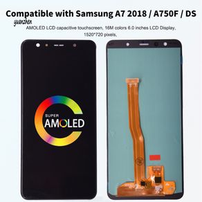 Can Replacement AMOLED Display Touch Screen Digitizer for Samsung A7 2018 SM-A750F