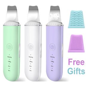 Ultrasonic Skin Scrubber Blackhead Remove Deep Face Cleaning Machine Facial Whitening Lifting Dirt Wrinkles Spots Reduce