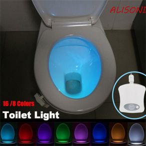 Night Light LED WC Toilet Bowl Seat Bathroom Night light Toilet Light PIR Motion  Sensor 8 Colors Backlight for Children