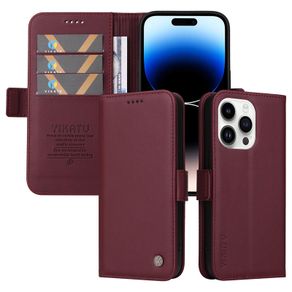 For iPhone 11 12 Mini Pro Max Flip Leather Wallet Case with Credit Card Holder Cover Kickstand