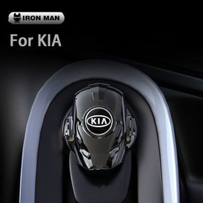 KIA KN Car Modification One-button Start Button Ignition Switch Rotating Protective Cover Iron Man Car Styling Accessories