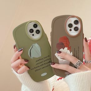 Personality little fat girl Apple 13 mobile phone case full package iphone11 fall proof 12promax ultra thin xsmax / XR s
