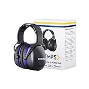 Shooting Earmuff, Champs Noise Reduction Safety Ear Muffs, Hearing Protection, Adjustable Headband, NRR 29dB Rated for Construction Work Shooting Range Hunting [Blue]