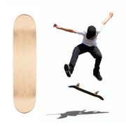 4pcs 8inch 8-Layer Maple Blank Double Concave Skateboards Natural Skate Deck Board
