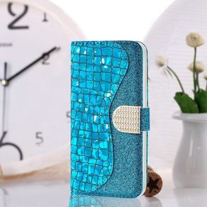 Diamond Glitter Leather Case For Samsung Galaxy S22 S21 S20 Ultra FE S10 S10E S9 S8 Plus S7 S6 Card Wallet Stand Book Cover
